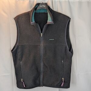 Patagonia Men’s Synchilla Vest XL Fleece Full Zip Sleeveless Outdoor Made In USA
